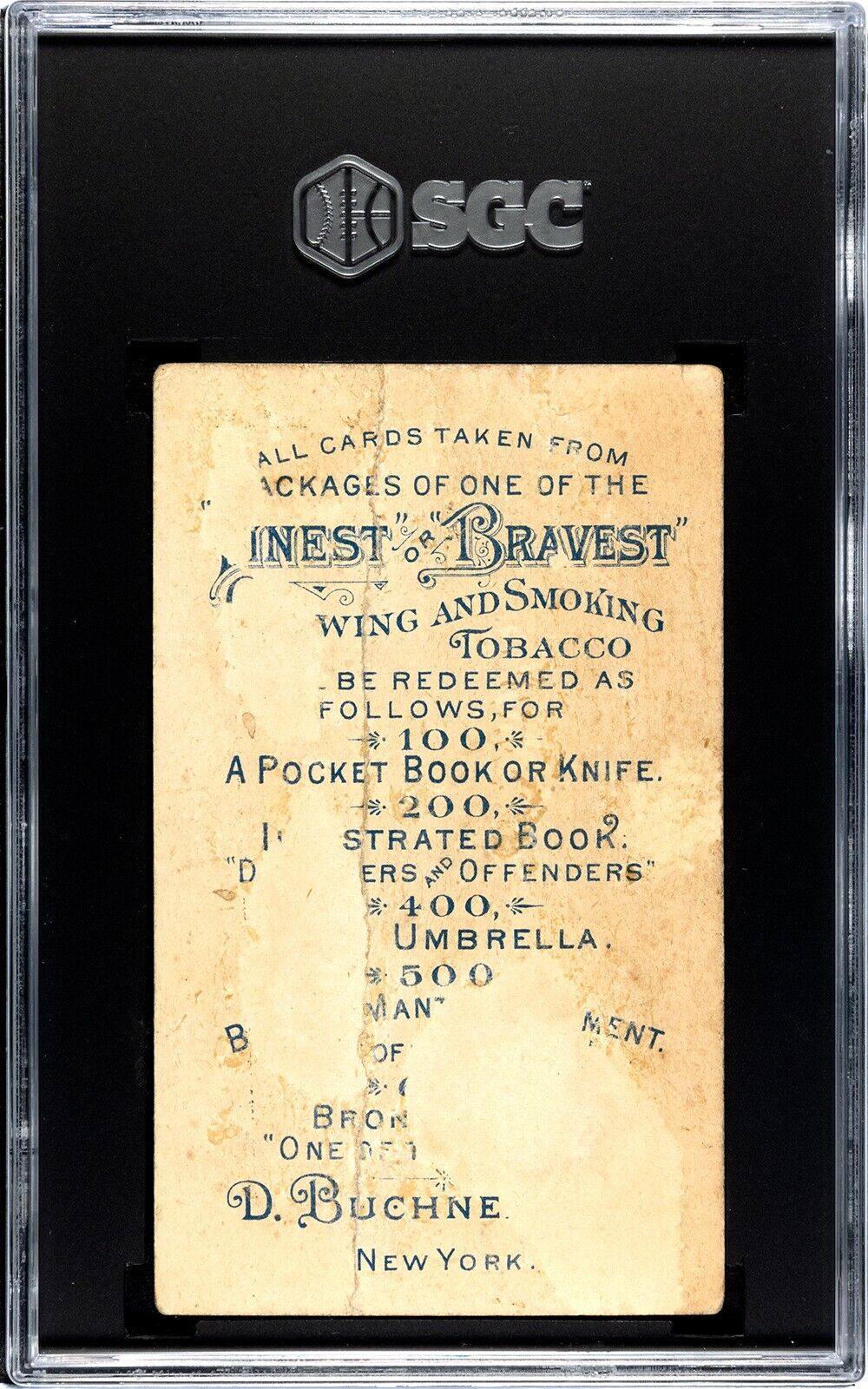 1888 N281 Buchner Scenes w/ Policeman French Market, New Orleans (SGC 1 PR)