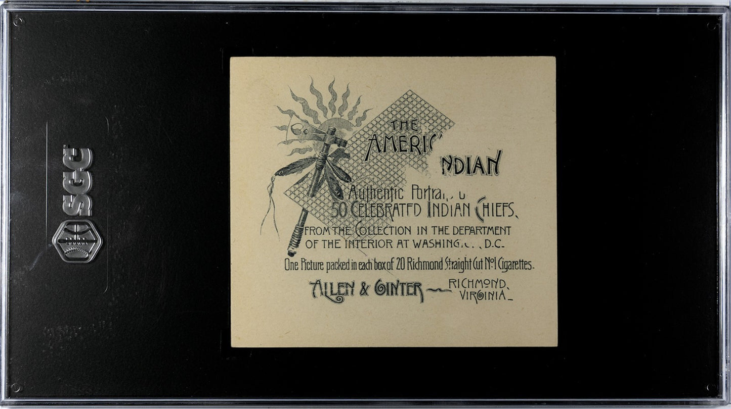 1888 Allen & Ginter N36 Celebrated American Indian Chiefs (SGC 1.5) Rushing Bear1