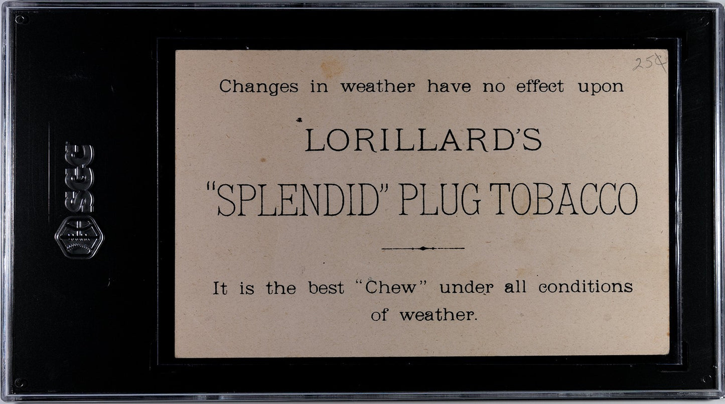 Lorillard's "Splendid" Cut Plug Tobacco US Storm Weather Signals Card (SGC 2 GD)1
