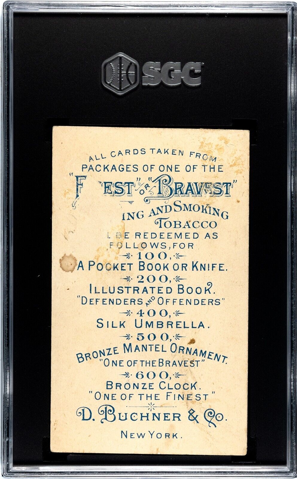 1888 N281 Buchner Scenes w/ Policeman MARDI GRAS New Orleans SGC 1 PR Very Rare