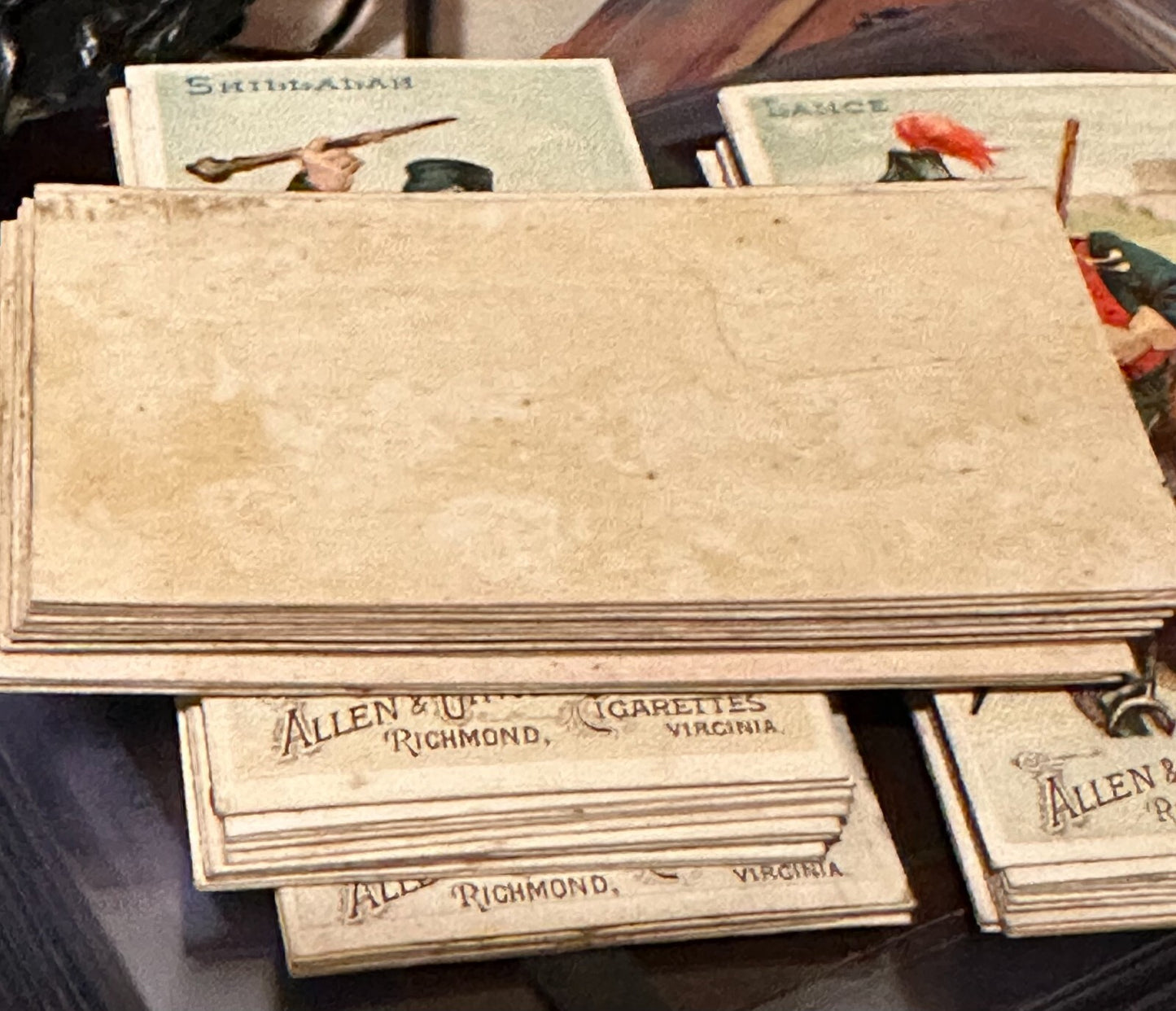 Near SET N3 Allen & Ginter Arms of Nations 47 out of 50 cards (Blank Backs)14