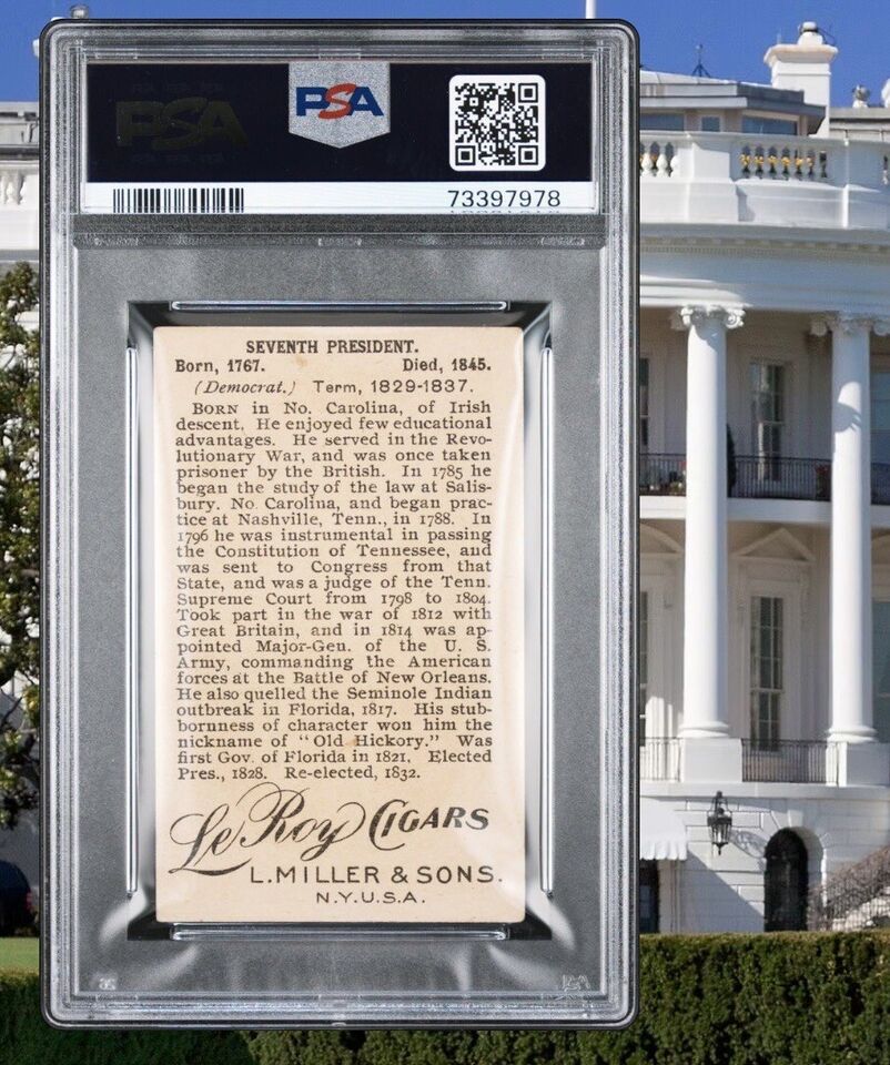 1887 LeRoy Cigars T95 Miller Presidents Andrew Jackson (PSA 5 EX) 1 Higher