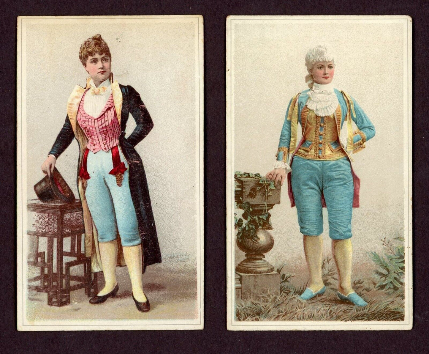 1891 N130 Stars of Stage 2nd Series Duke Sons & Co. Tobacco (2x CARDS) Honest