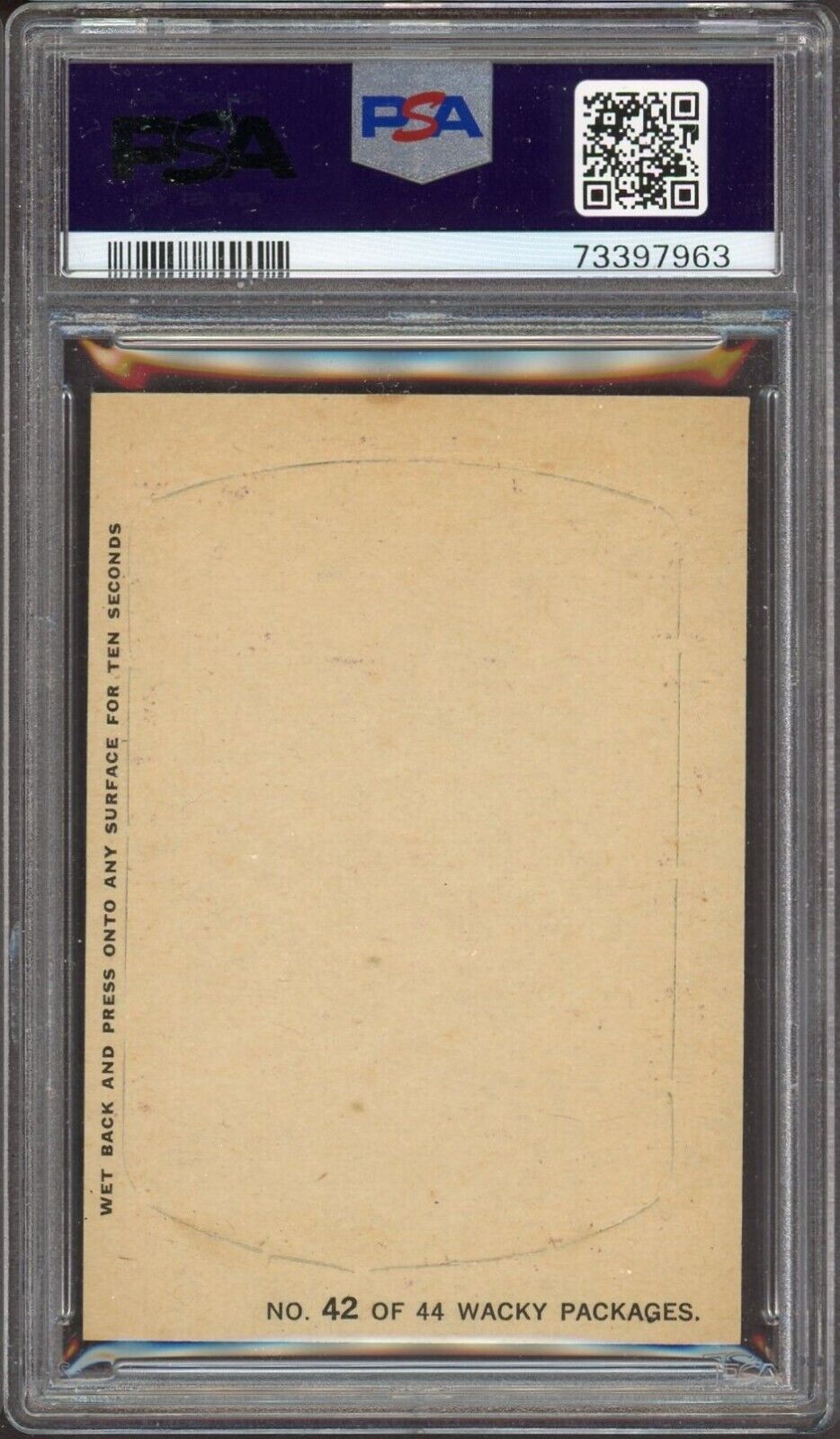 WACKY PACKAGES 1967 DIE CUT # 42 SKIMPY Crummy Peanut Butter (PSA 7 NM)