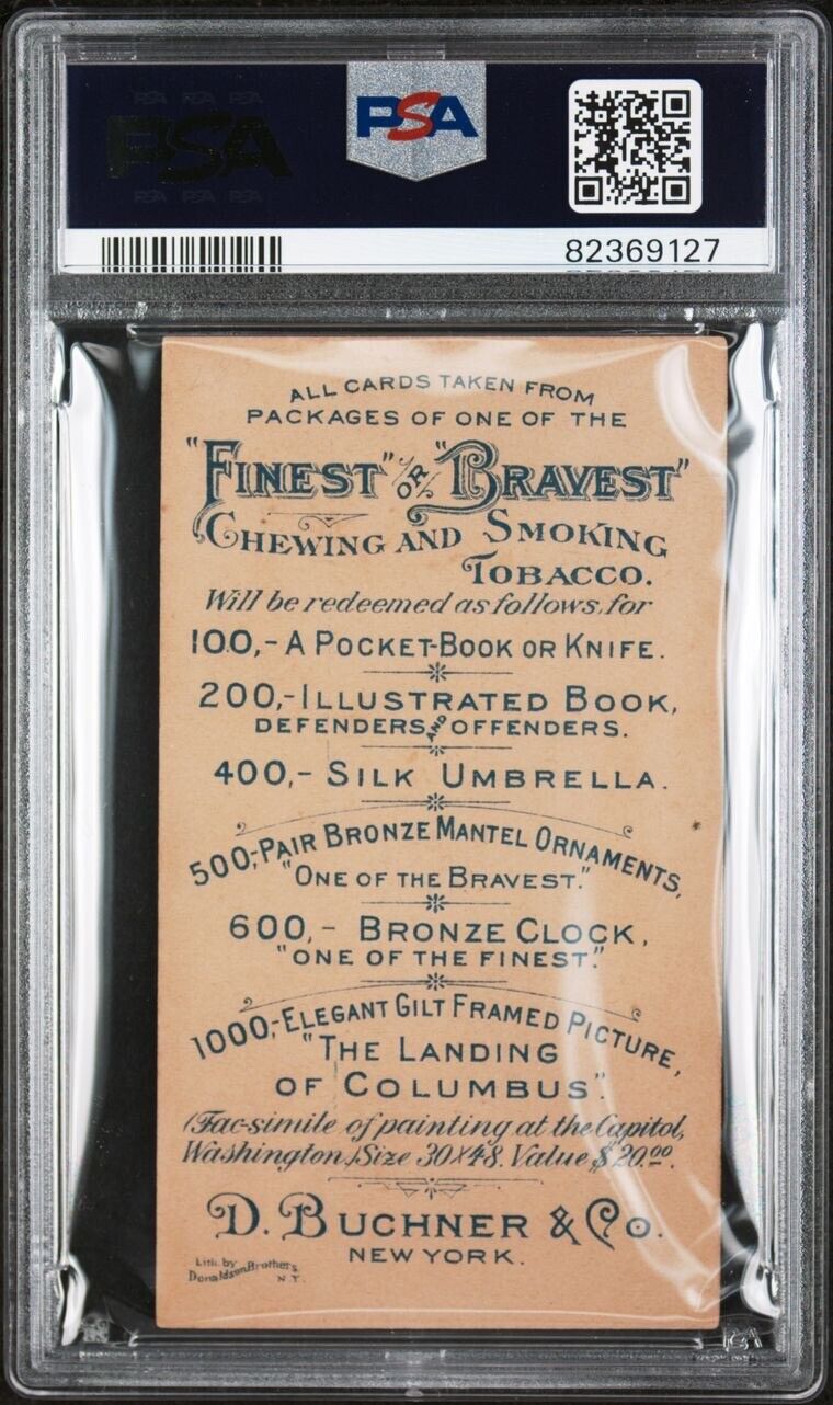 1888 N285 D. Buchner & Co Morning Glory Maidens "THE STAGE" (PSA 5 EX) Very Rare