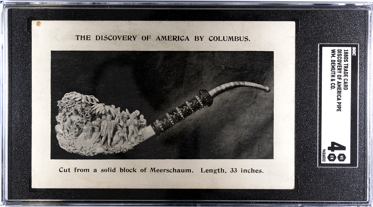 1880s Tobacco Trade Card Christopher Columbus Discovery Of America