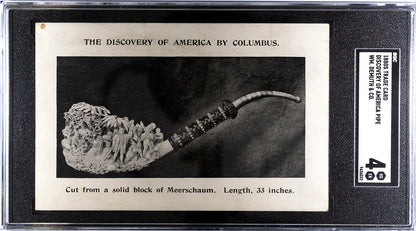 1880s Tobacco Trade Card Christopher Columbus Discovery Of America