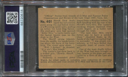 1936 Gum G-Men & Heroes of the Law 401 Deadly Draw (PSA 5 EX) Scarce High Number