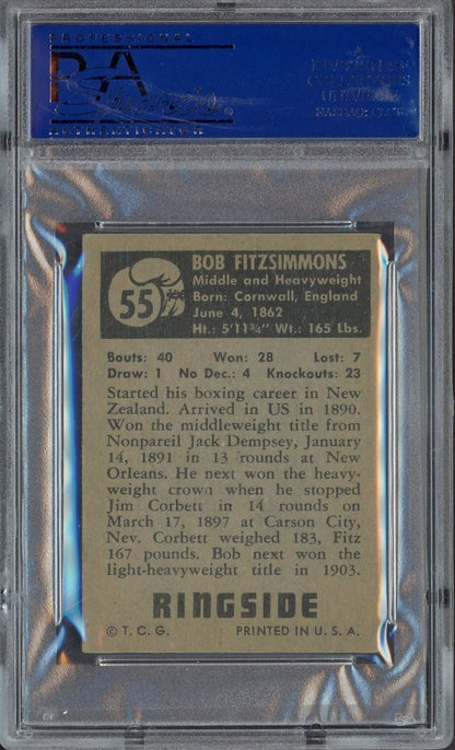 1951 Topps Ringside Boxing (PSA 5 EX) SHORT PRINT Bob Fitzsimmons1