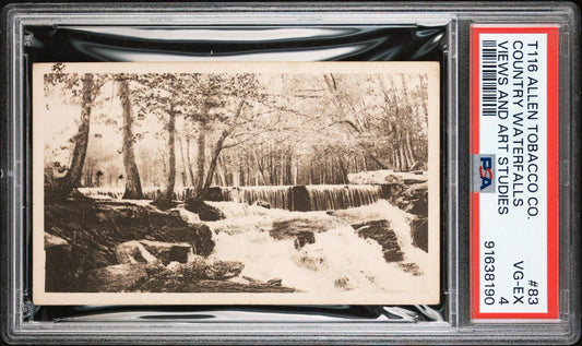 1903 T116 Allen Tobacco Telonette Art Studies #83 Country Waterfall PSA 4 VG/EX0
