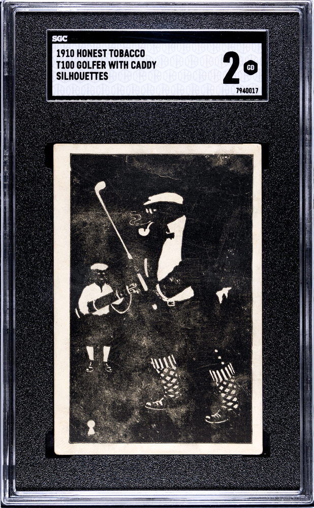 1910 Honest T100 Silhouettes GOLFER (SGC 2 GD) Scarce Golf Card0