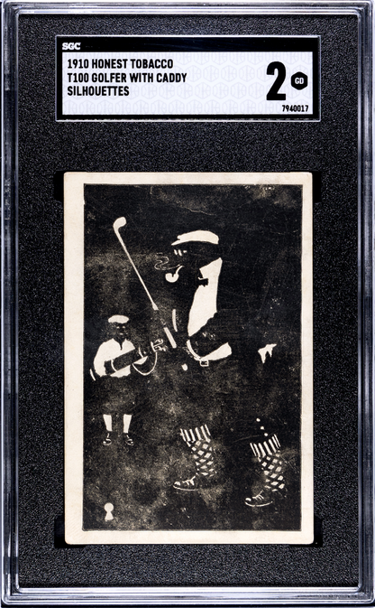 1910 Honest T100 Silhouettes GOLFER (SGC 2 GD) Scarce Golf Card0