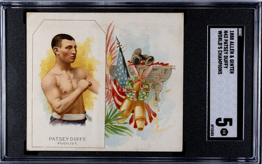 1889 N43 Allen & Ginter World Champions (SCG 5 EX) PUGILIST Patsey Duffy0