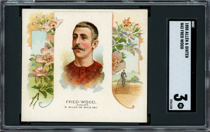Set of (8) 1888 N43 Allen & Ginter World Champions CYCLISTS (SGC GRADED) 4.62515