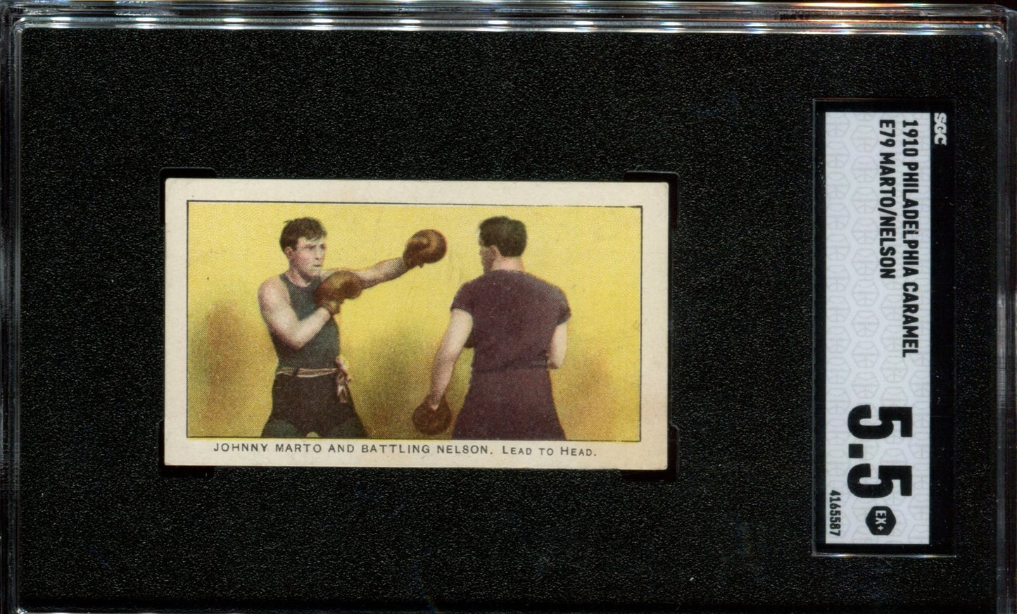 1910 E79 Philadelphia Caramel 27 Scrappers (PSA 5.5 EX+) Marto & Battling Nelson0