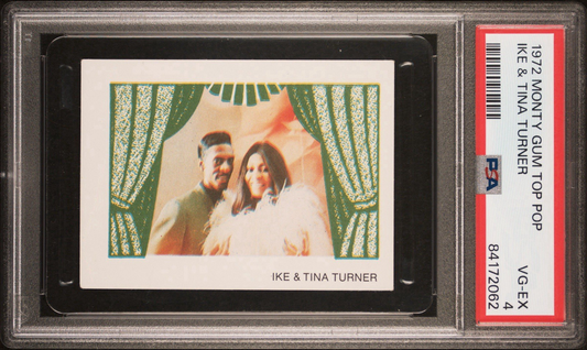 1972 Monty Gum Top Pop ONLY Graded Example (PSA 4 VG/EX) Ike and Tina Turner0