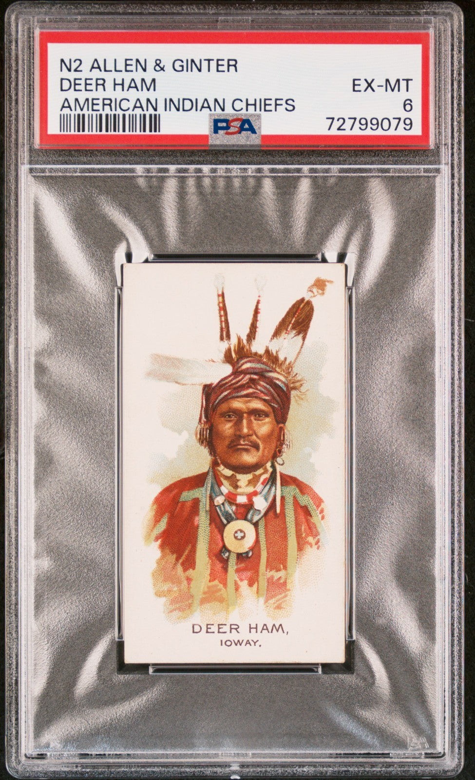 1888 N2 Allen & Ginter American Indian Chiefs (PSA 6 EX/MT) Deer Ham0
