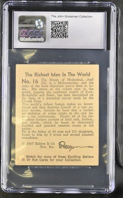 1937 Ripley's Believe It or Not #16 Richest Man World (CGC 5 EX)