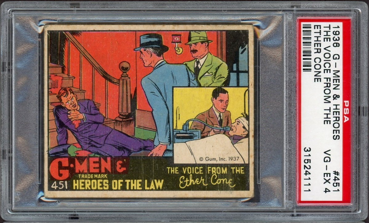 1936 G-Men & Heroes #451 The Voice From The Ether Cone (PSA 4 VG/EX) Last In Set0