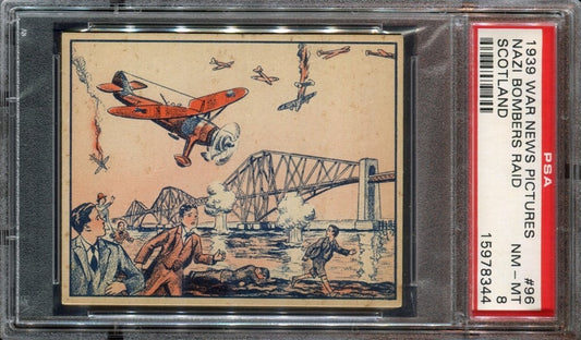 1939 WAR NEWS PICTURES #96 Nazi Bombers Raid Scotland (PSA 8 NM/MT)0
