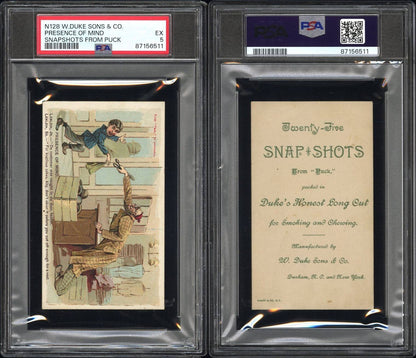 N128 Snapshots From Puck Duke Sons & Co. "Presence of Mind" (PSA 5 EX)2