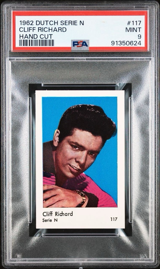 1962 Dutch Serie N Hand Cut CLIFF RICHARD #117 (PSA 9 MT)0