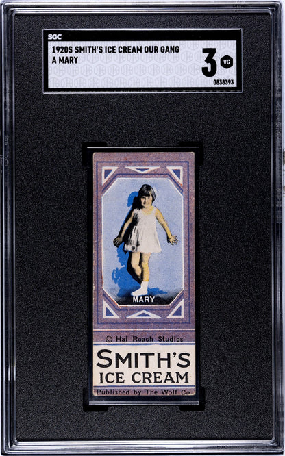 1920 F57 "Our Gang" Smith's Ice Cream Rare SGC-Graded Collection of 12 Cards7