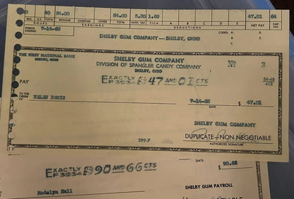 Shelby Gum Company 1924 Stock Certificate, Letterhead, Checks9