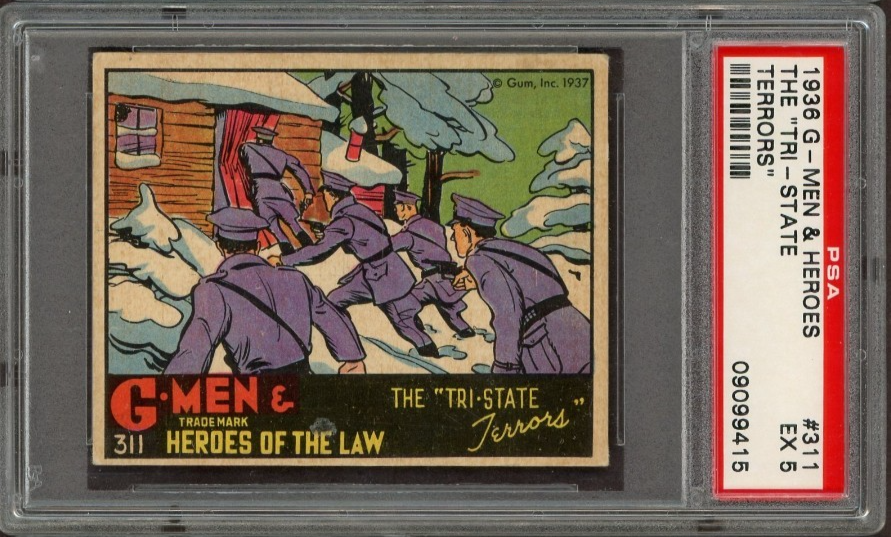 1936 G-Men & Heroes #311 The "Tri-State Troopers" (PSA 5 EX) High Number0
