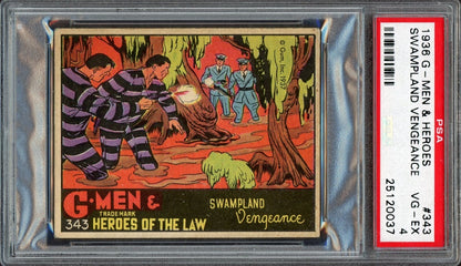1936 GMen & Heroes #343 Swampland Vengeance (PSA 4 VG/EX) High Number0