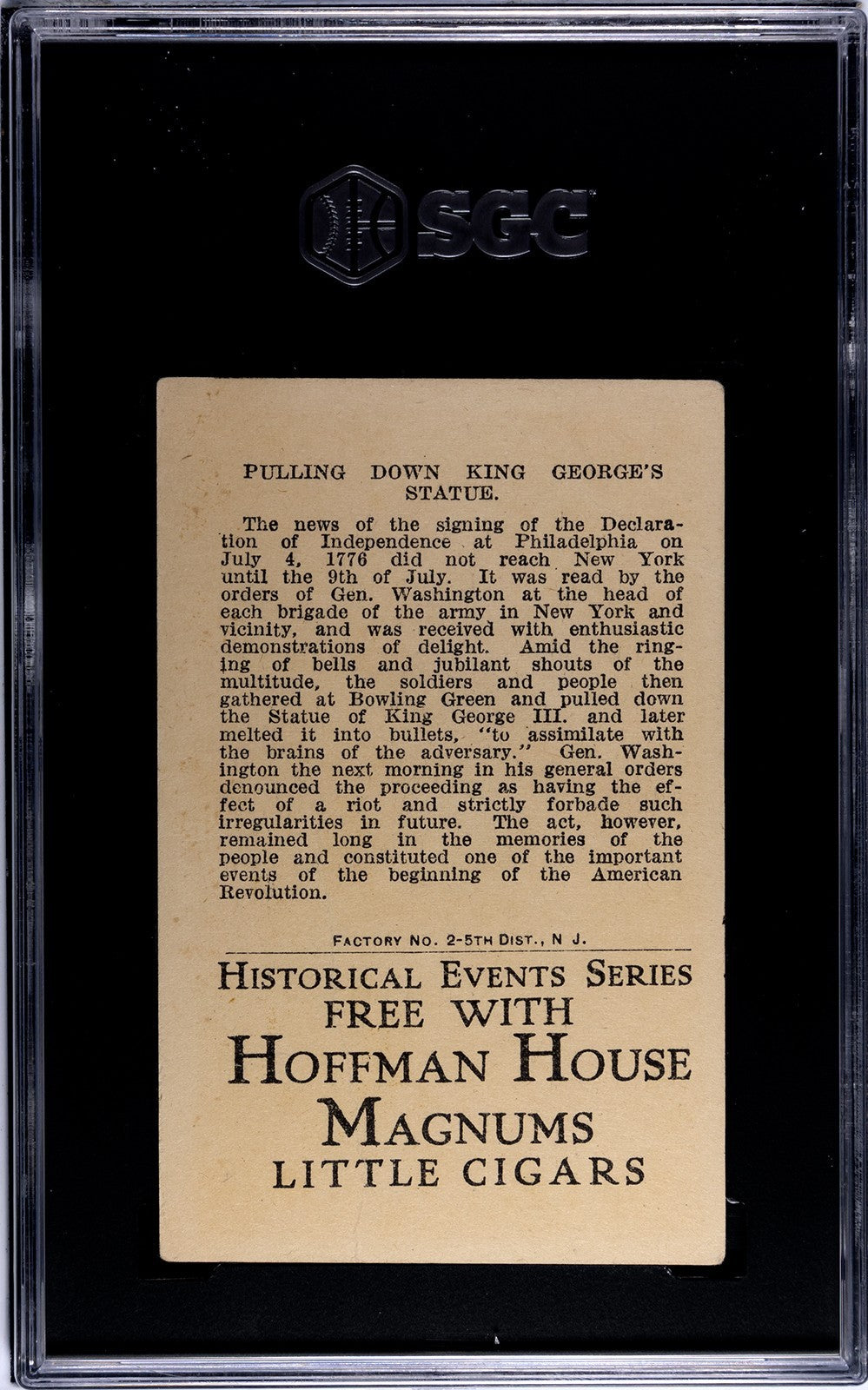 1911 T70 Historical Events (SGC 3 VG) Pulling Down King George's Statue1