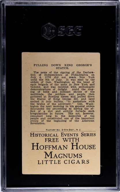 1911 T70 Historical Events (SGC 3 VG) Pulling Down King George's Statue1