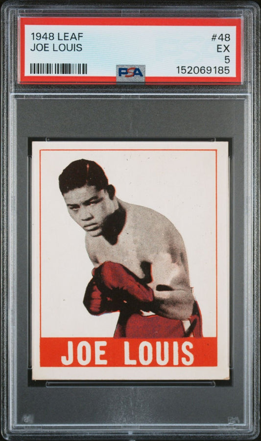 1948 Leaf Boxing Card #48 Joe Louis (PSA 5 EX) World Heavyweight Champ HOF0