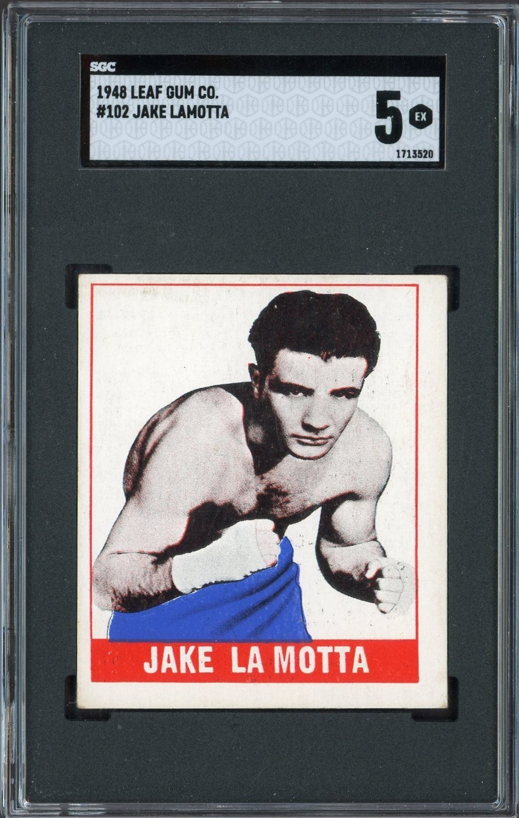1948 Leaf Knock Out Bubble Gum Boxing #102 Jake Lamotta (SGC 5 EX)0