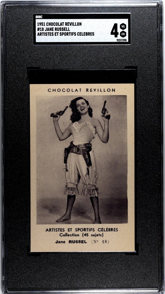 1951 CHOCOLATE REVILLON 18 Jane Russell SGC 4 VG/EX Calamity Jane "The Paleface"0