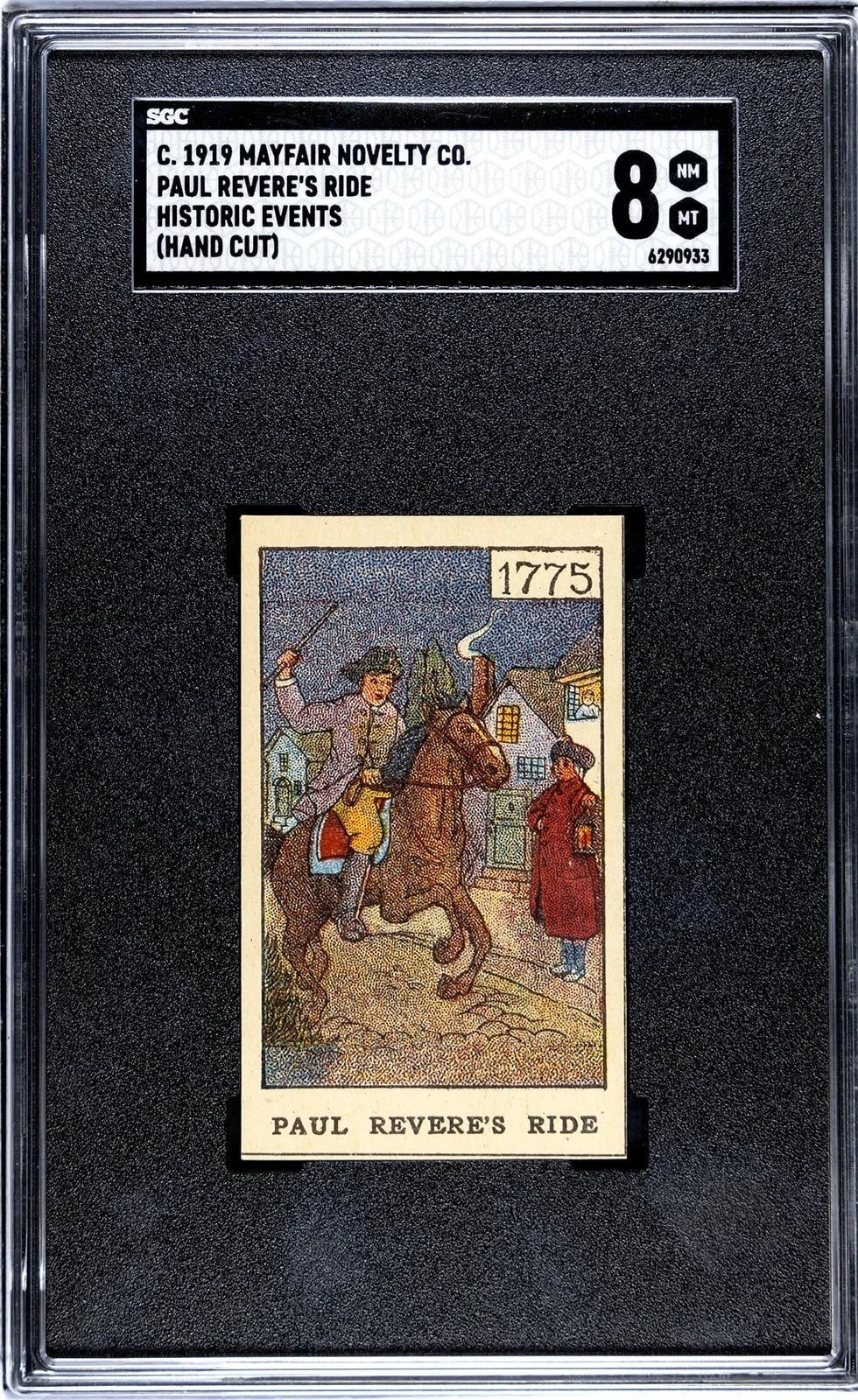 1919 Mayfair Novelty Co. Historic Events 1775 Paul Revere's Ride (SGC 8 NM/MT)0