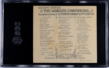 Set of (8) 1888 N43 Allen & Ginter World Champions CYCLISTS (SGC GRADED) 4.6254