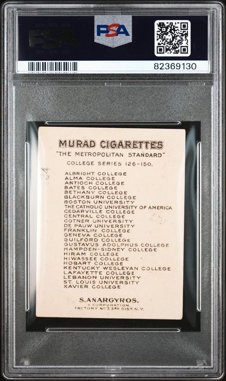 1909 T51 MURAD COLLEGE SERIES Antioch University (PSA 4 VG/EX) Baseball1