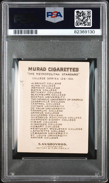 1909 T51 MURAD COLLEGE SERIES Antioch University (PSA 4 VG/EX) Baseball1