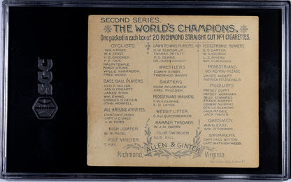 1889 N43 Allen & Ginter World Champions (SCG 5 EX) HIGH JUMP W. B. Page1