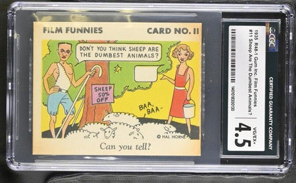 R48-1 Gum Inc. 1935 "Film Funnies" (CGC 4.5 VG/EX+) #11 Myrna Loy