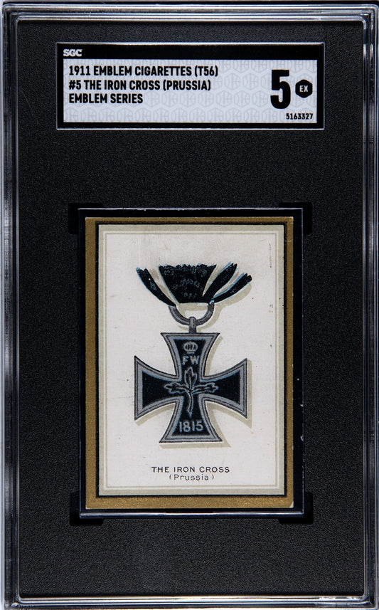 1911 T56 Emblem Cigarettes "Emblem Series" #5 The Iron Cross (SGC 5 EX) Prussia0