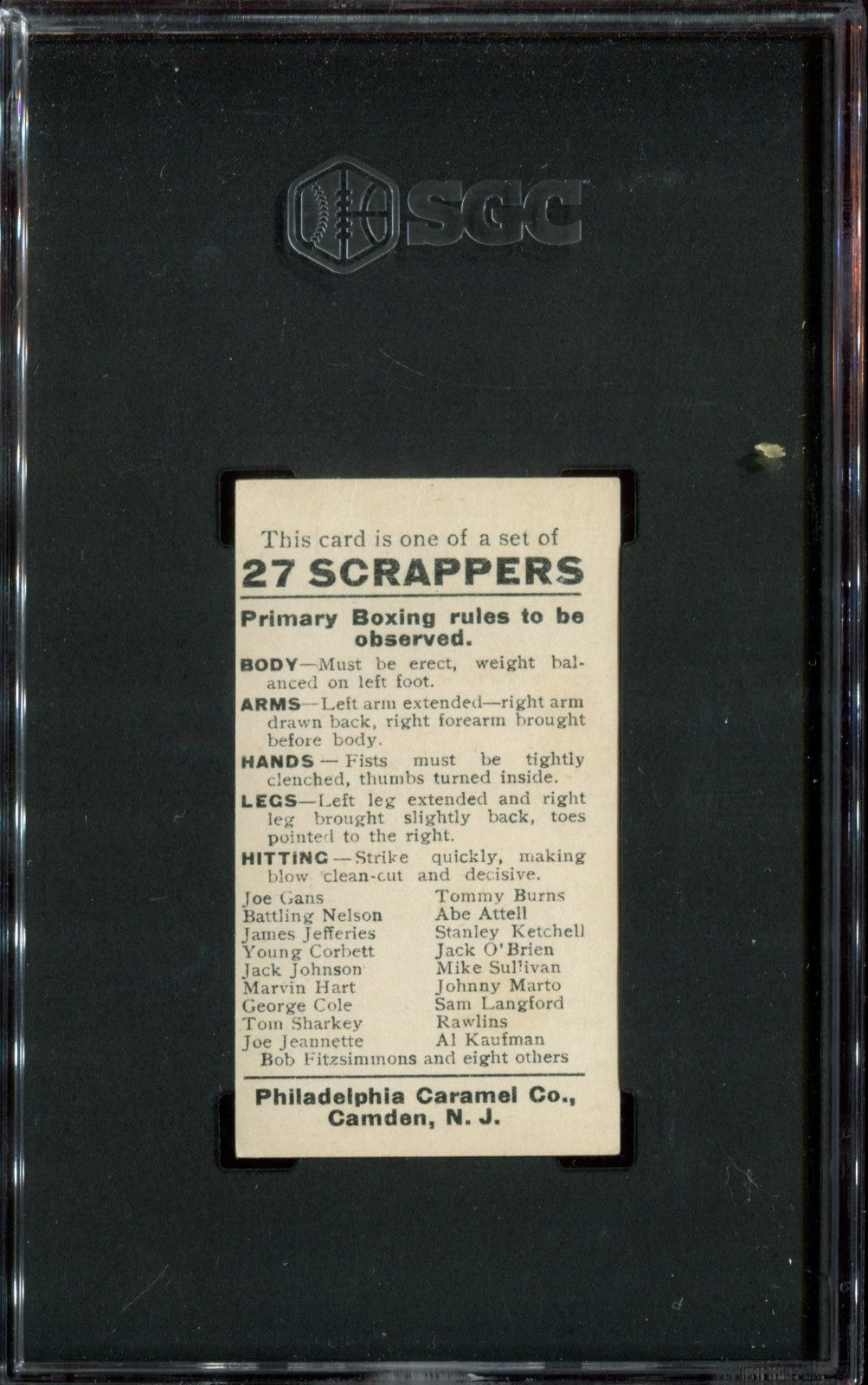 1910 E79 Philadelphia Caramel 27 Scrappers (PSA 6 EX/MT) Arm/Clenched Fist1