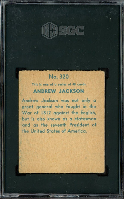 1930S R129 #320 U.S. President Andrew Jackson (SGC 4 VG/EX)1