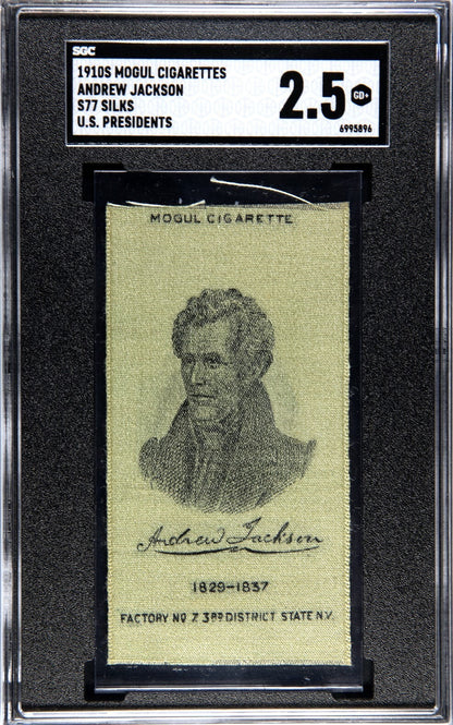 1910 S77 Mogul Cigarettes Silks U.S. Presidents Andrew Jackson (SGC 2.5 G+)0