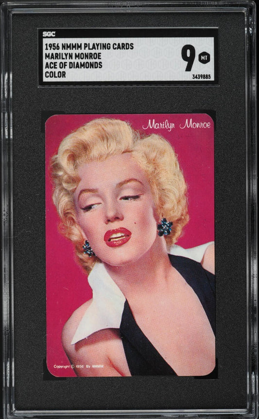 NMMM 1956 Playing Cards MARILYN MONROE (SGC 9 MINT) Ace of Diamonds0
