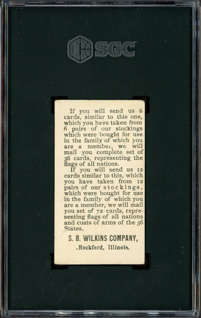 1880s S.B. Wilkins Company H628 Flags Of Nations (SGC 1 Pr) United States1