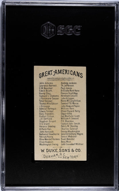 1888 N76 W. Duke & Sons Great Americans Nathaniel Hawthorne (SGC 4 VG/EX)1