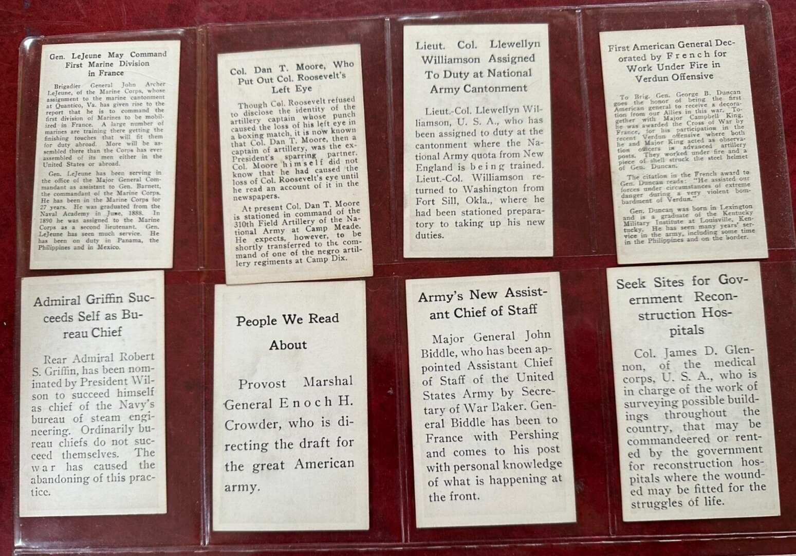 W641 LEADING GENERALS of the ALLIED ARMIES Complete Set (40) w/ Pershing4