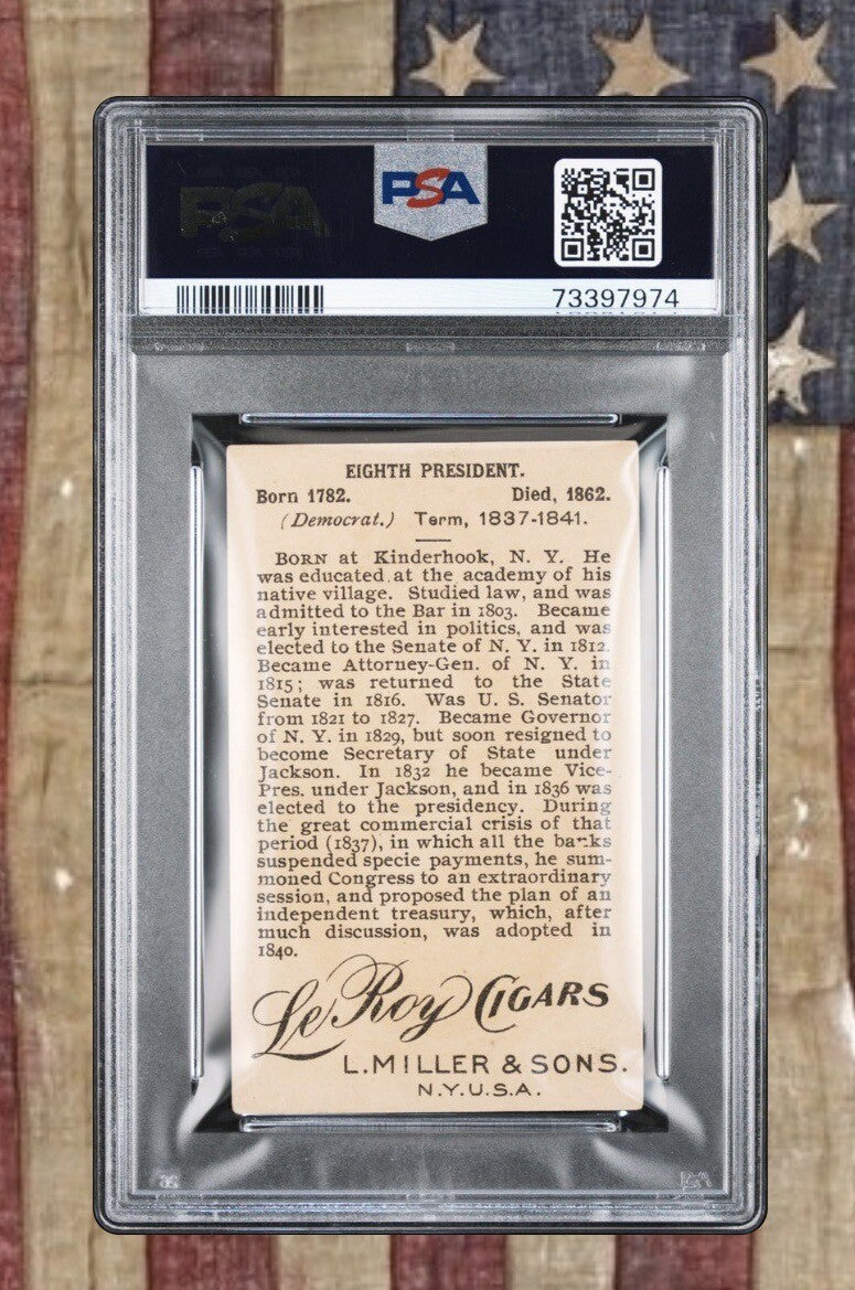 1887 LeRoy Cigars T95 Miller Presidents Martin Van Buren (PSA 4 VG/EX) 0 Higher1